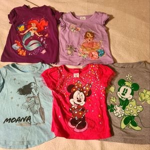 3T Disney T-Shirts Lot, GUC